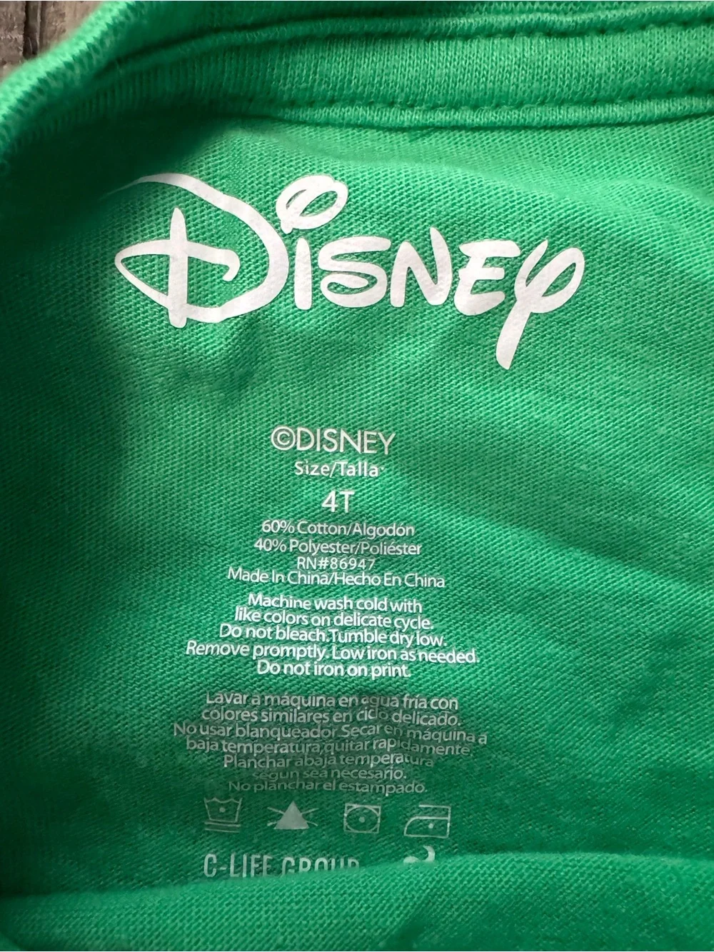 Disney Goofy Green & Orange Kids Graphic Tee 4T